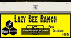 Desktop Screenshot of lazybeeranchhoney.com