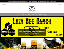 Tablet Screenshot of lazybeeranchhoney.com